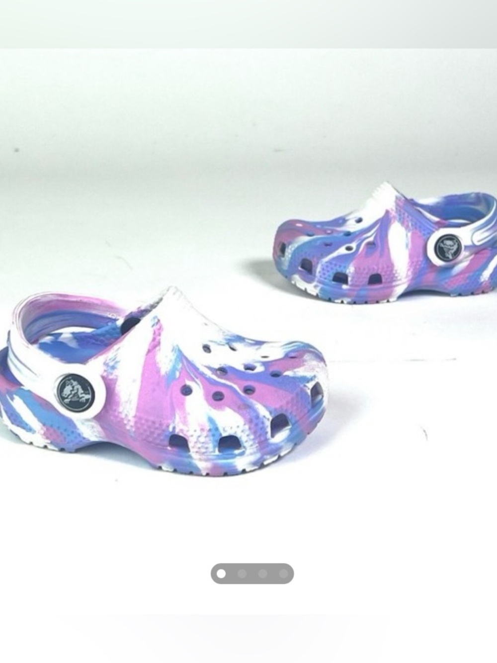 Tie dye toddler crocs 6